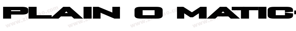 Plain O Matic字体转换